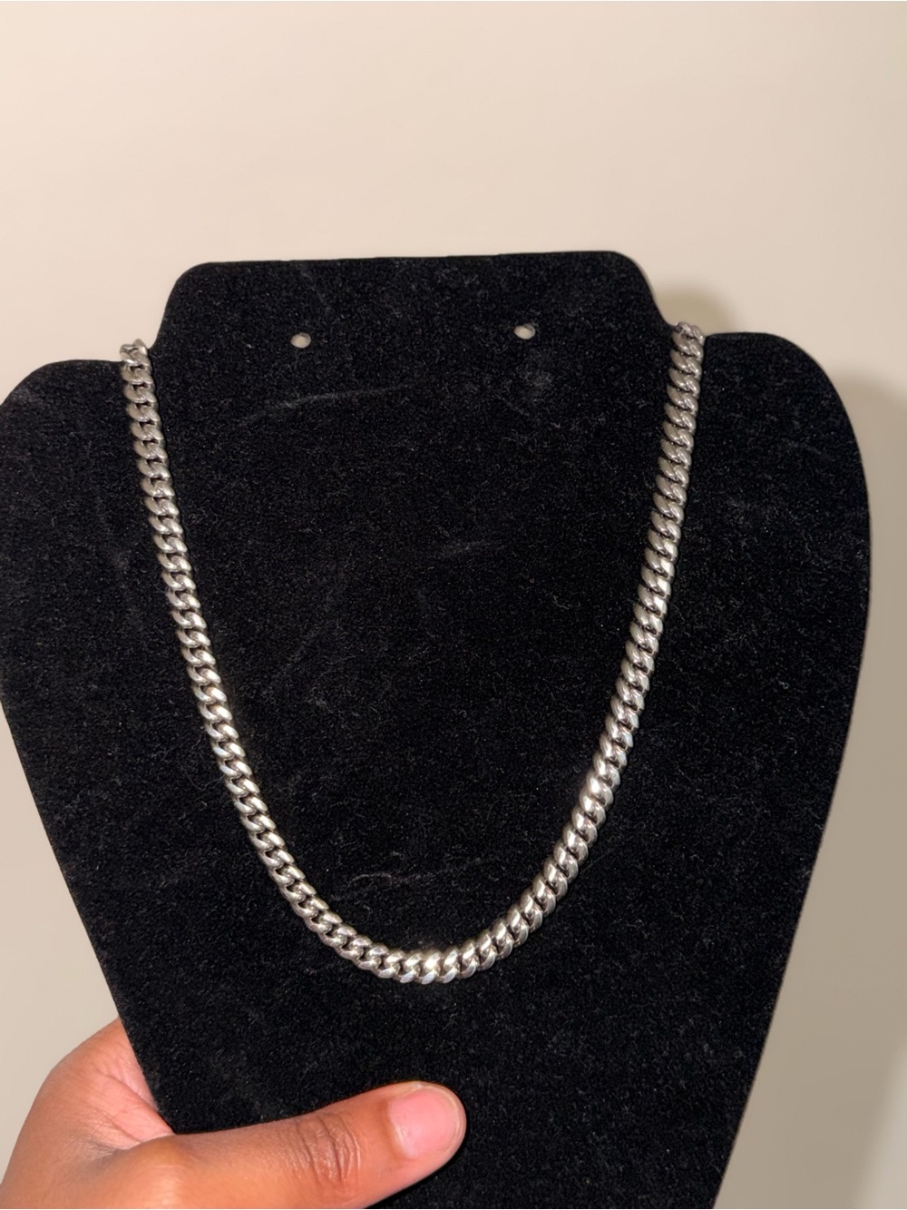 miami 14k white gold Cuban Link Chain Necklace for Men